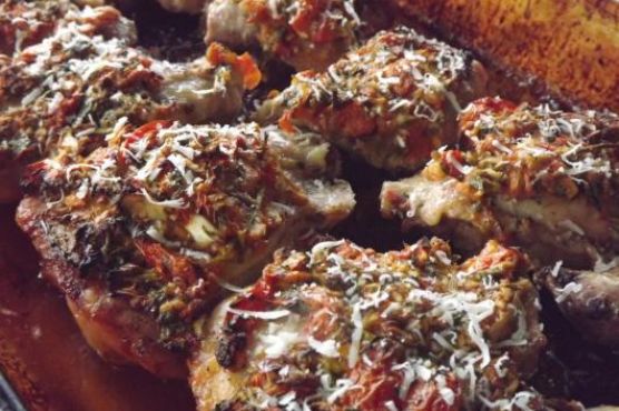 Italian Style Baked Chicken Thighs