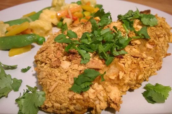 Curried Cracker-Coated Chicken