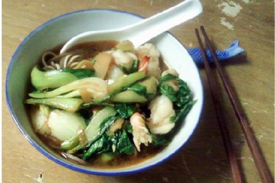 Fragrance Is In The Air: Asian Noodle Shrimp Soup