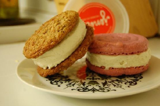 Ginger and Lavender Ice Cream Sandwich