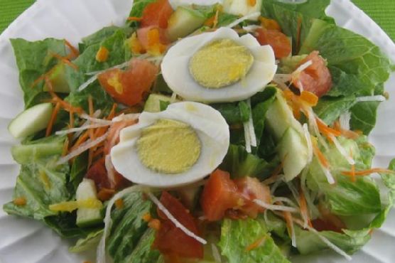 Green Salad With Fresh Orange Juice Dressing