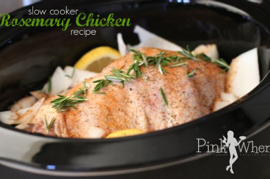 Slow Cooker Rosemary Whole Chicken