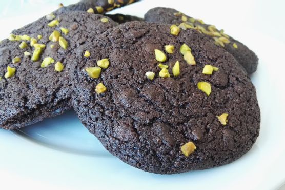Double Chocolate Pistachio Cookies